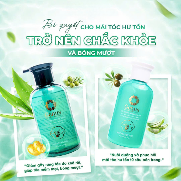 Dầu gội phục hồi Genus & Dầu xả phục hồi Genus